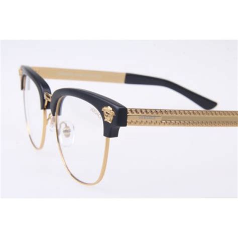 gold versace glasses frames|black and gold versace eyeglasses.